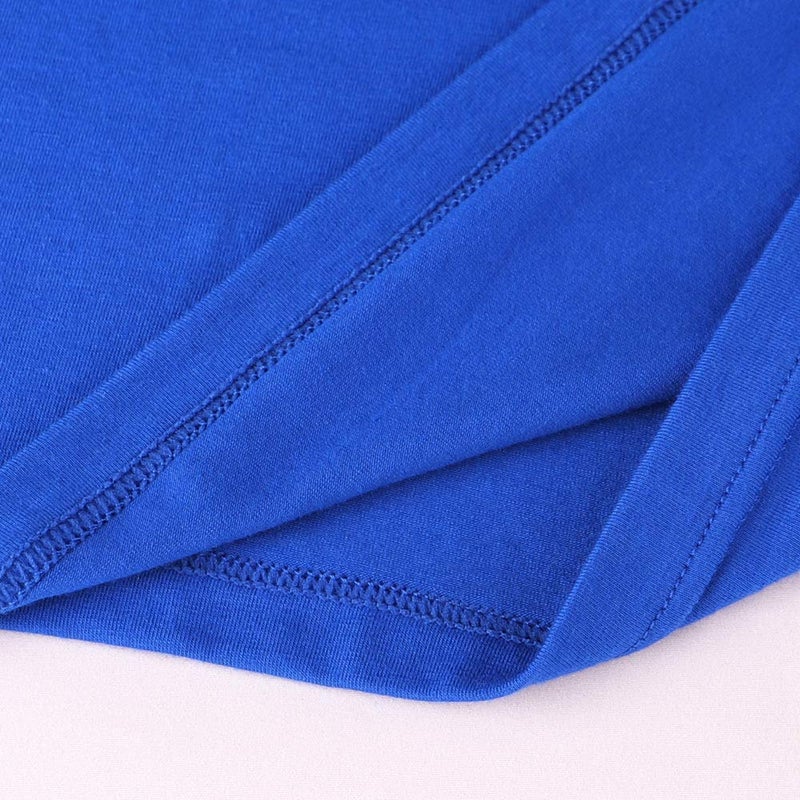 palglg Mens Long Sleeve Muscle Slim Fitted Cotton Henley T-Shirt with Buttons Blue M - Image 4